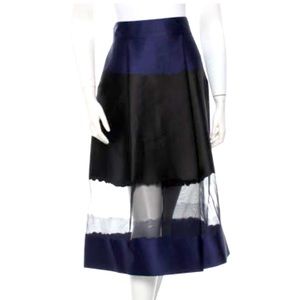 SportMax - Satin Midi Skirt w/Tags Designer Size IT40